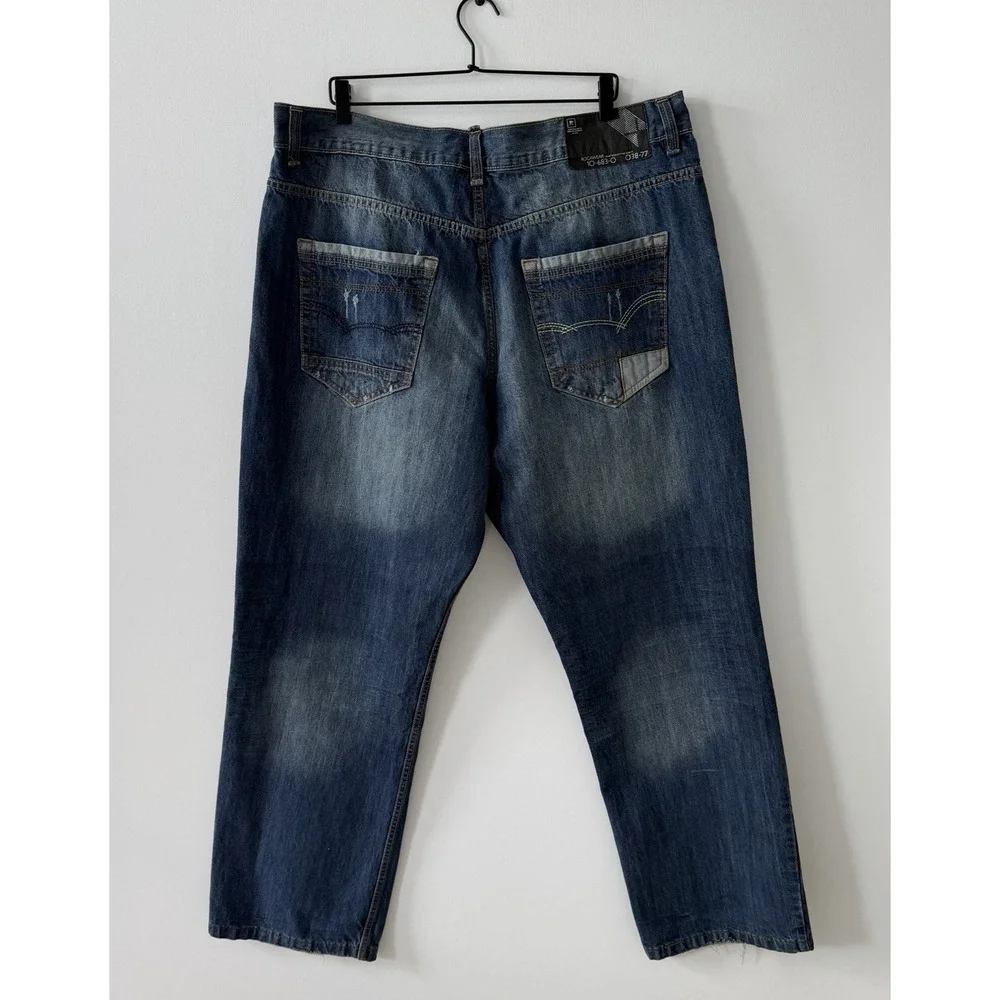 Rocawear Jeans Mens 44x34 Vintage Y2K Skater Baggy Wide HipHop Faded